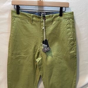 NWT. Benny Gold chino Pant. 30 x 34. Avocado Green